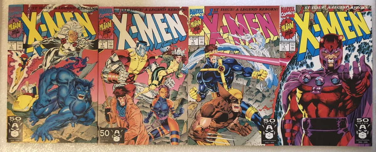 X-Men #1 A-D Connecting Cover Set! Jim Lee! (1st App Acolytes